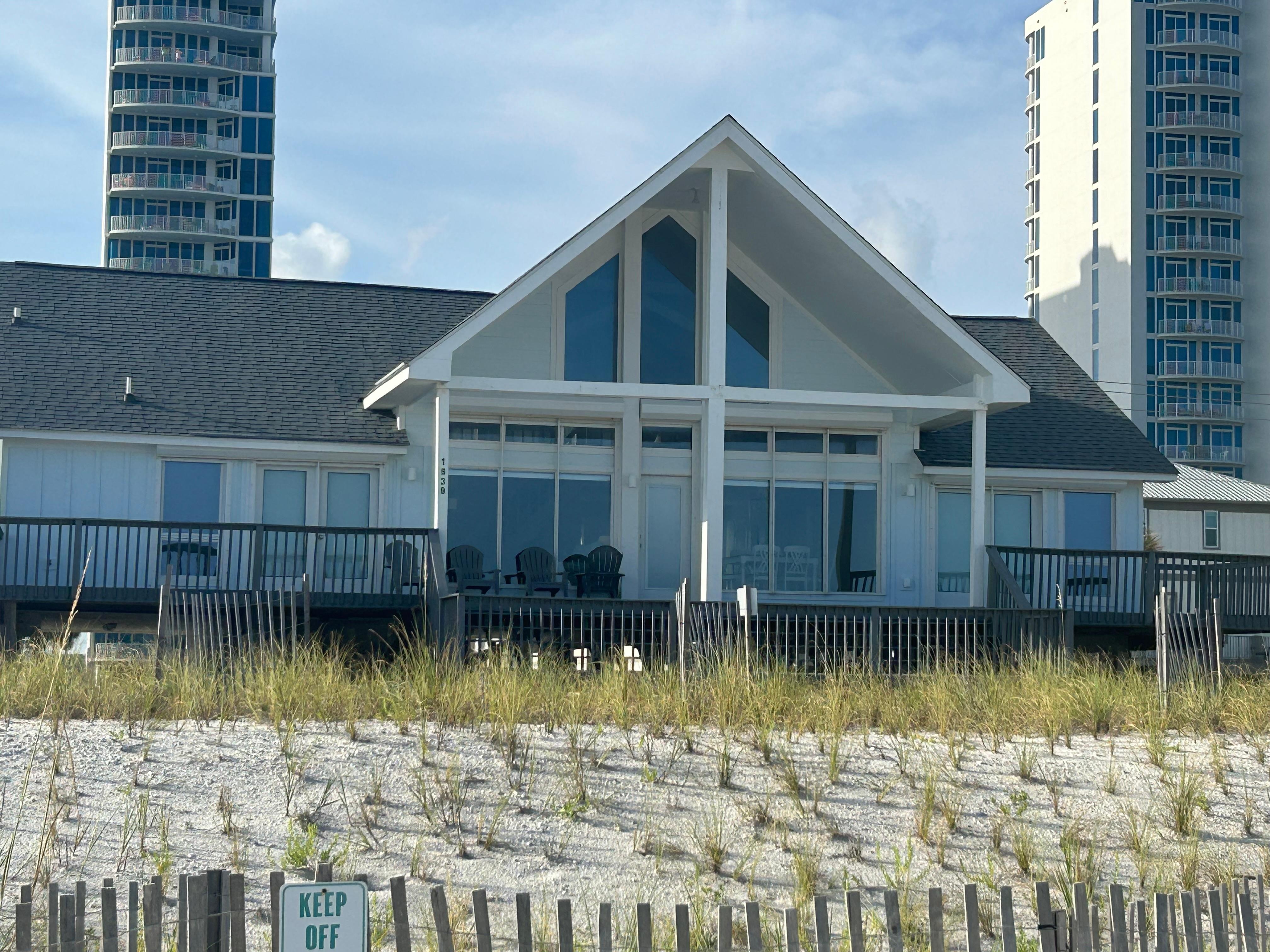 Very pretty from the beach! 