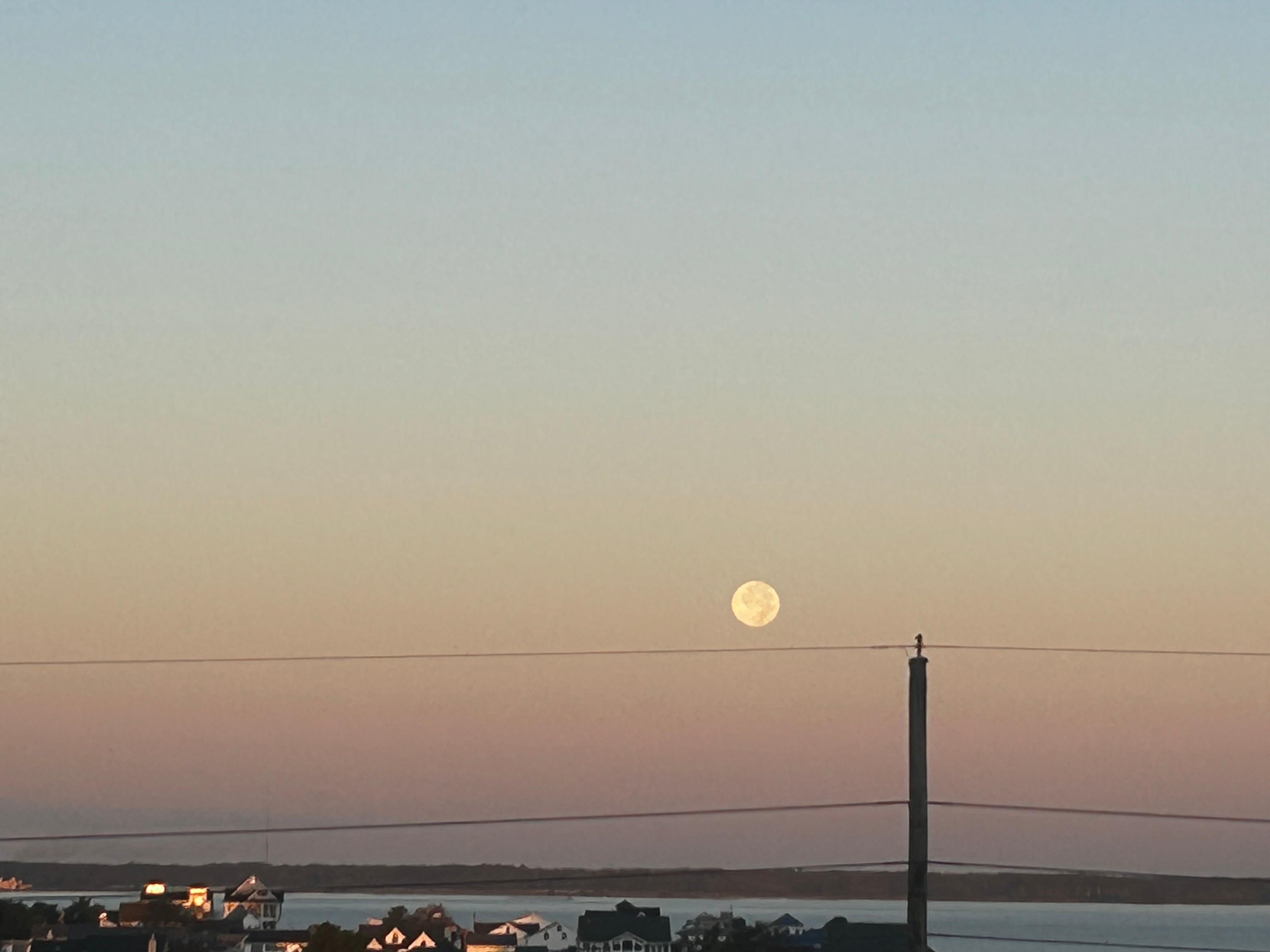 Moonset from the balcony
