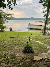 The back yard.
