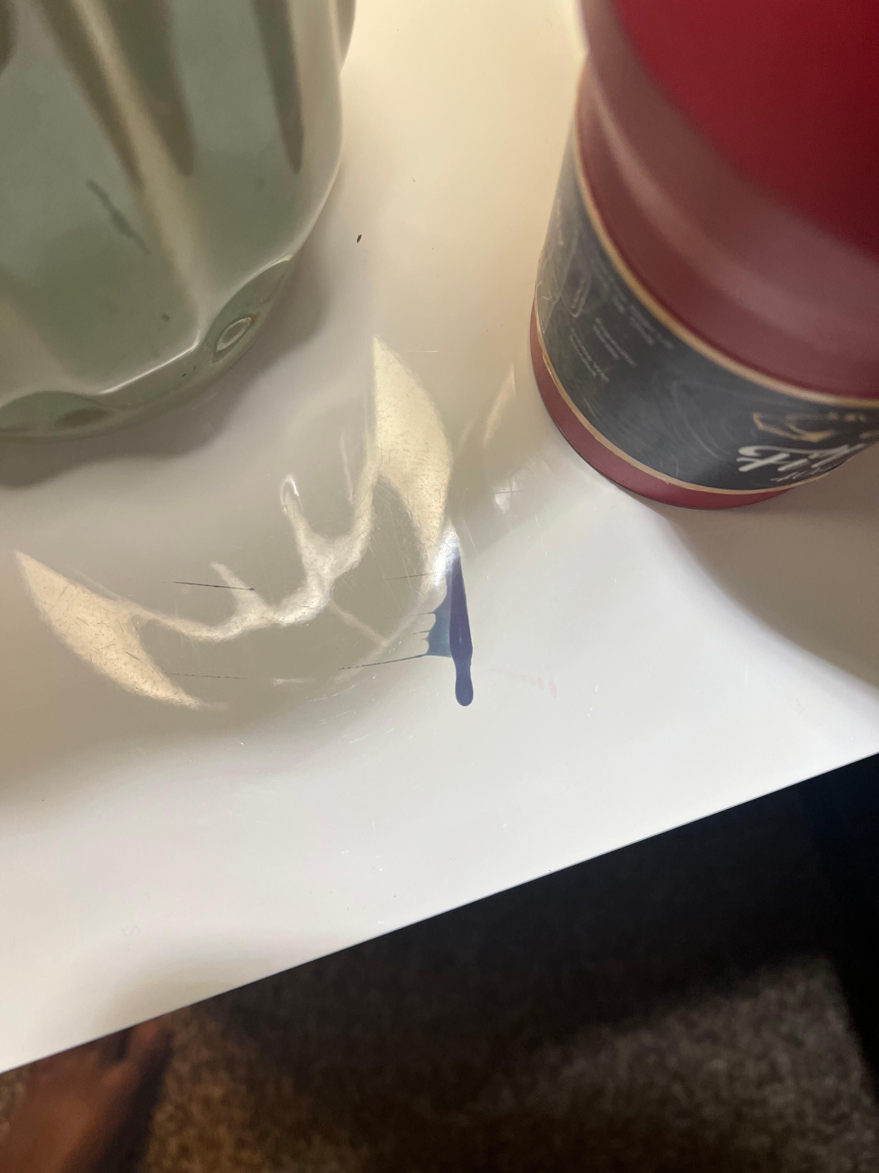 Paint came off wall