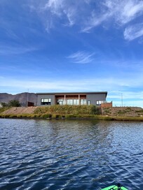 View of the house from the kayak