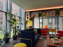 The lobby area was very comfy and I lived the fun and interesting decor!