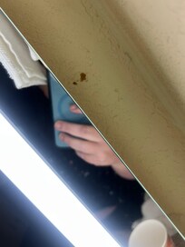 Nasty crap all over the walls