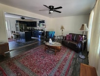 Very spacious living area & kitchen