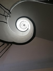 Vista das escadas.