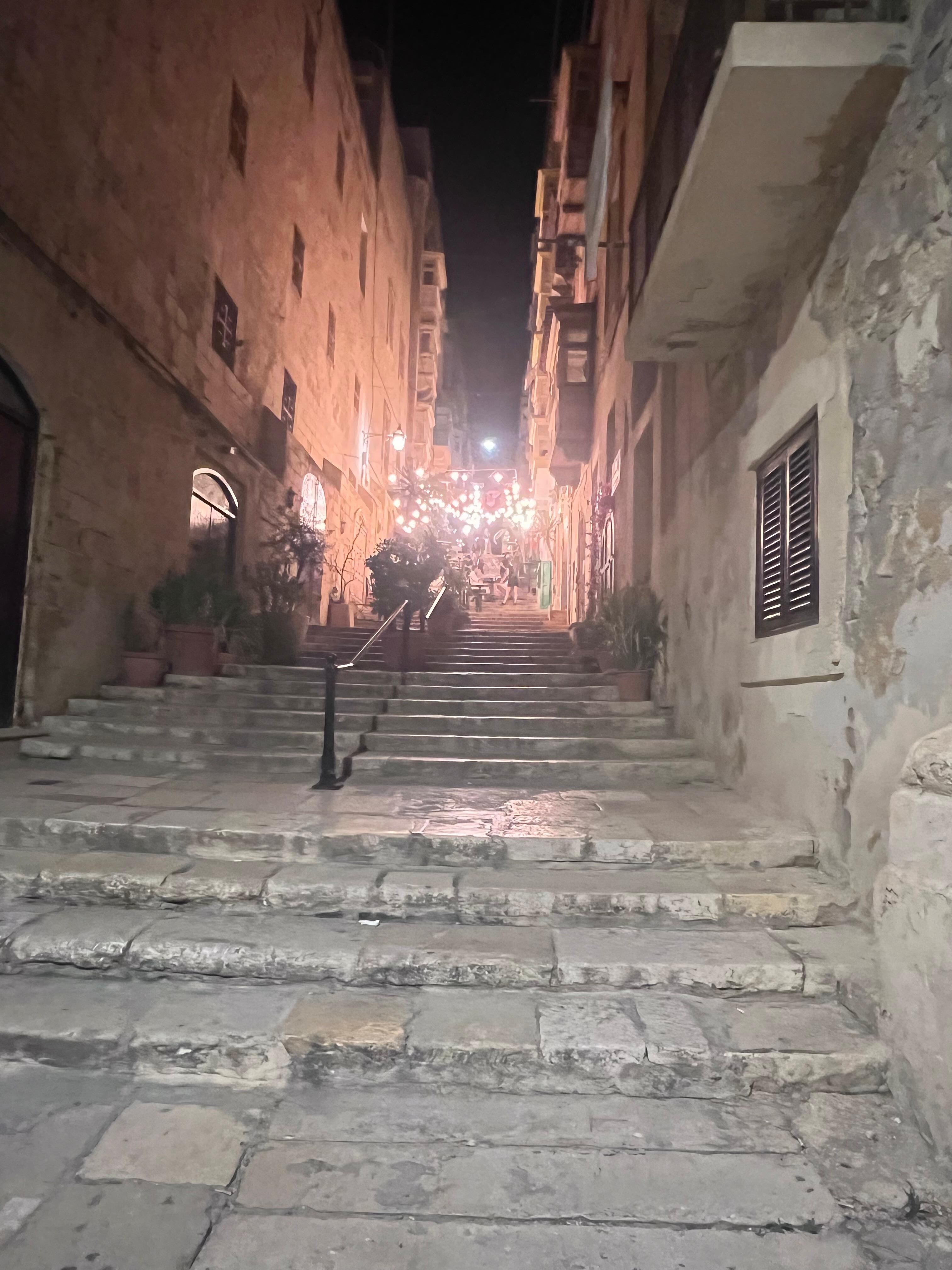 Nighttime by the flat
