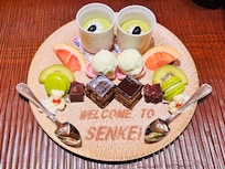 夕食で与えてくれたスイーツ