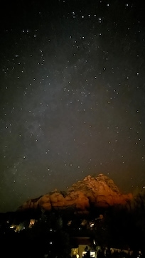 Night sky from the backyard (sorry for the hand-held iPhone image clarity)...