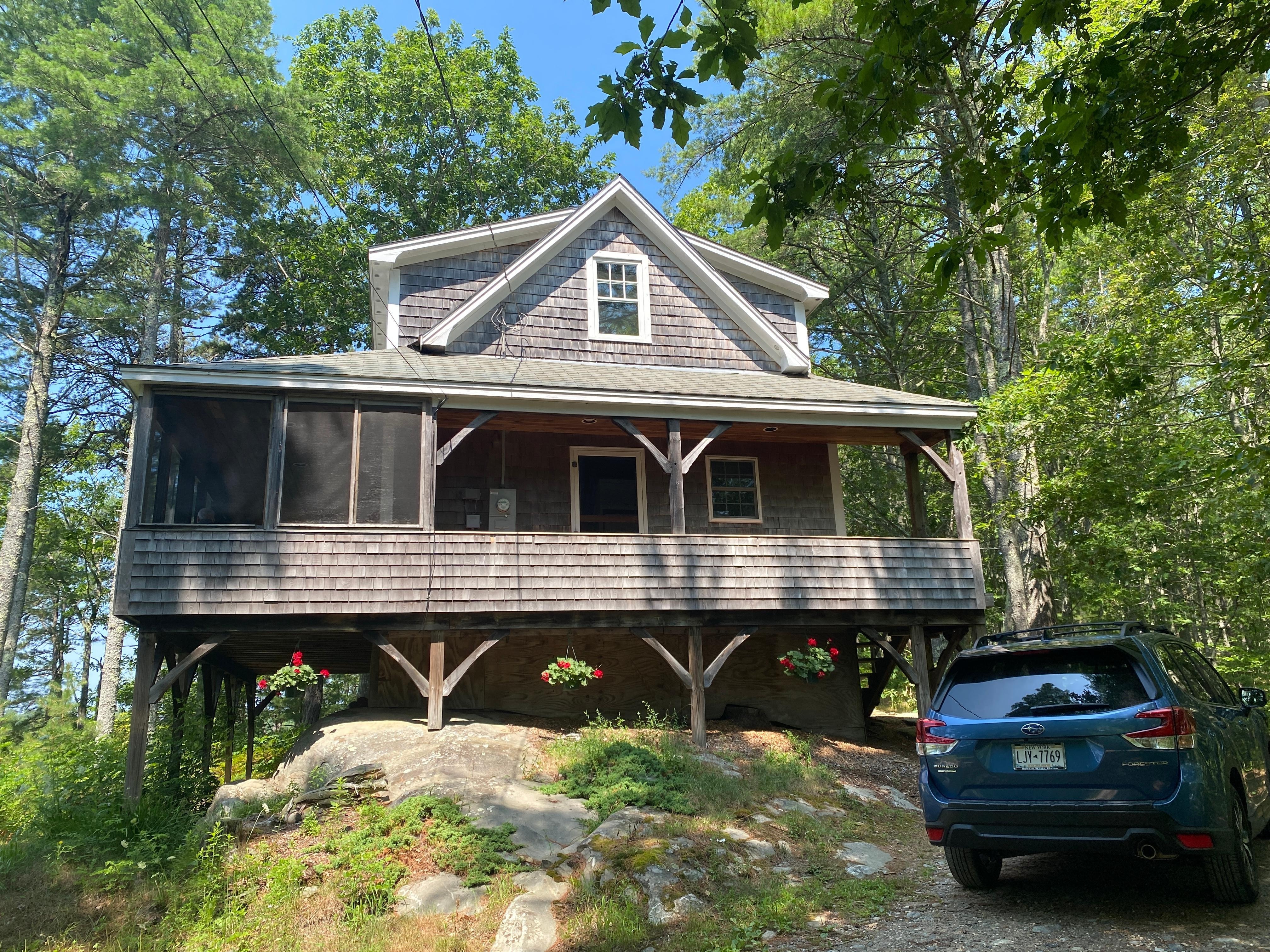 The house from the driveway.