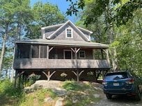 The house from the driveway.