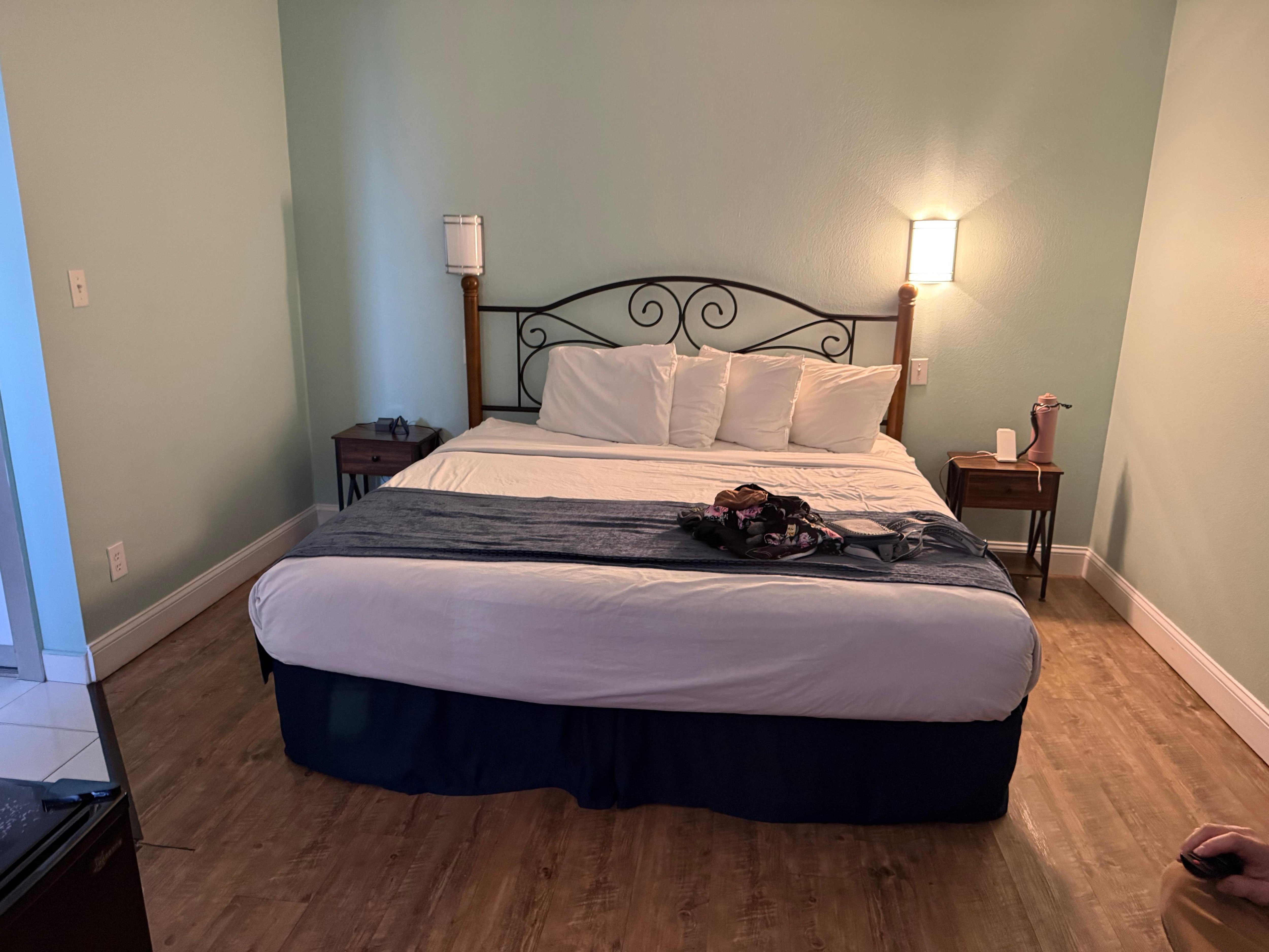 Our king size bed 