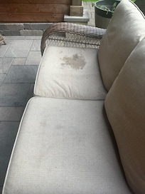 Dirty outdoor furniture