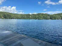View from the private dock