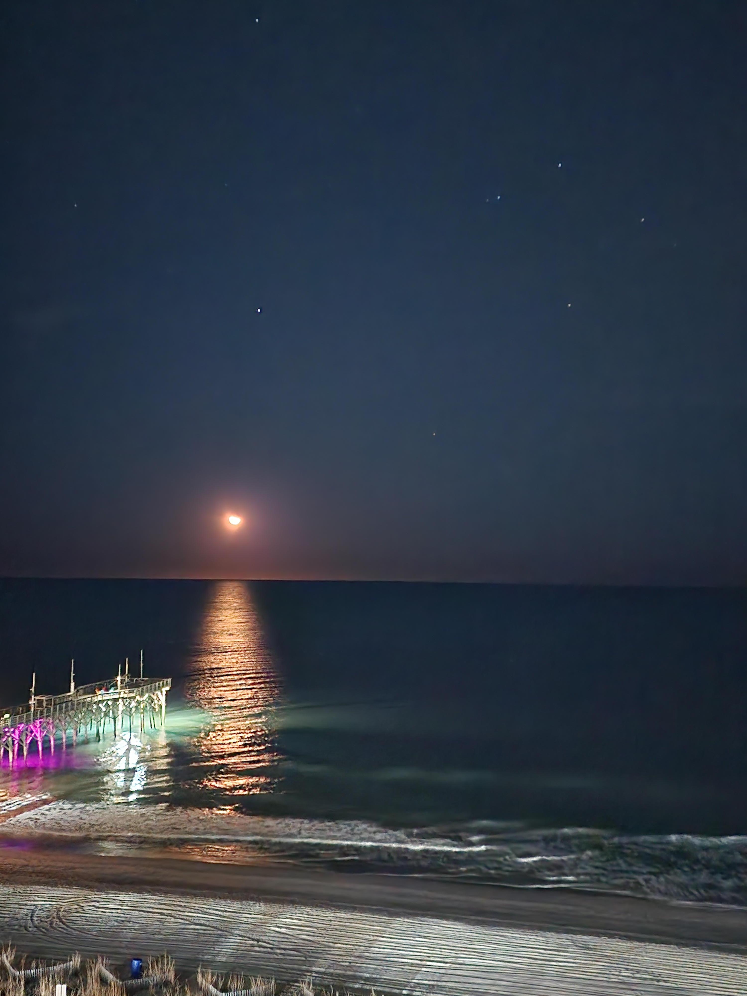 The view from our room at night was so beautiful. 