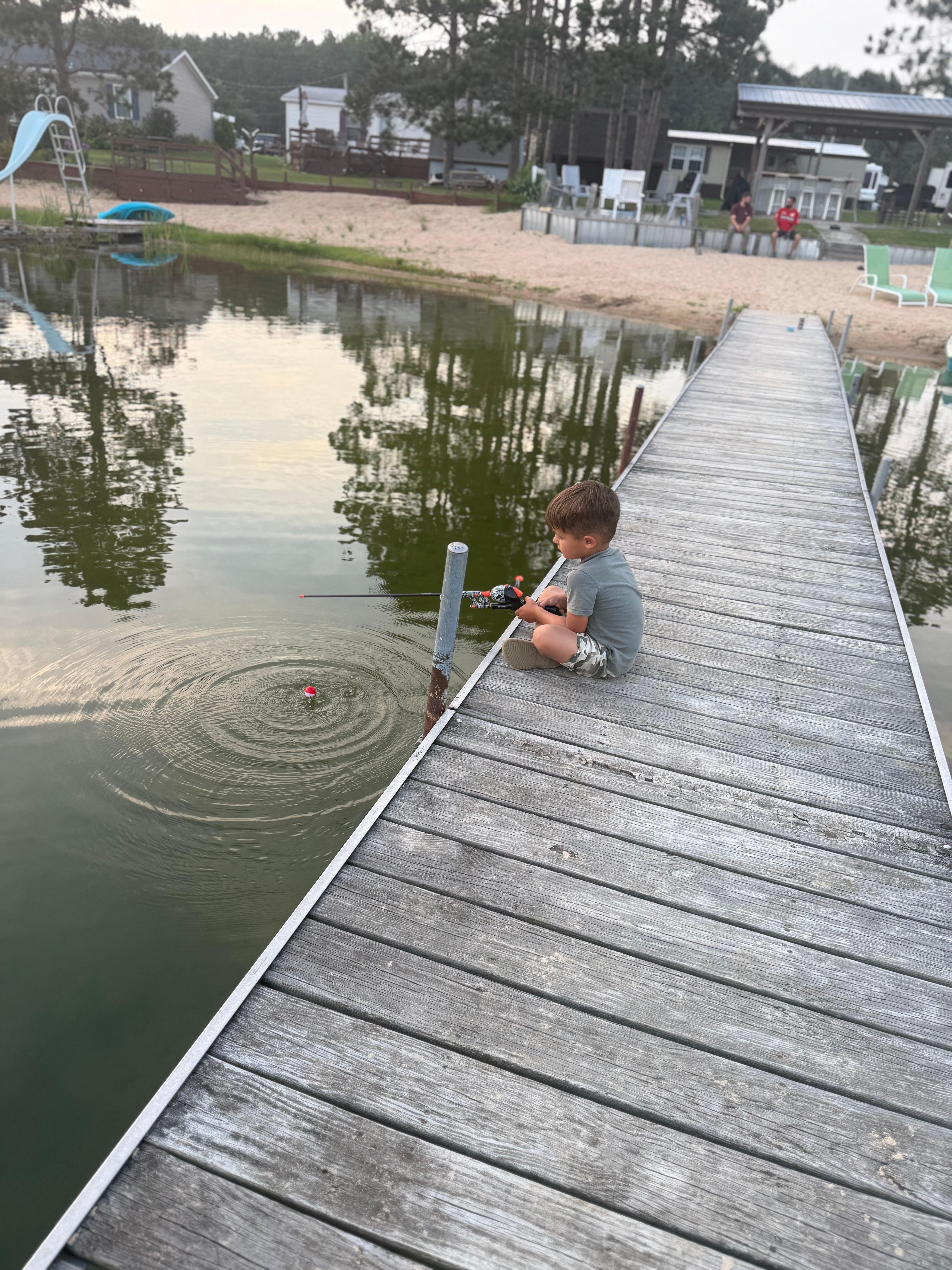 Our son could fish here all day!!! 