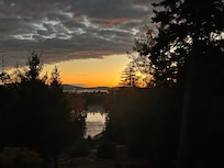 Sunset view from deck