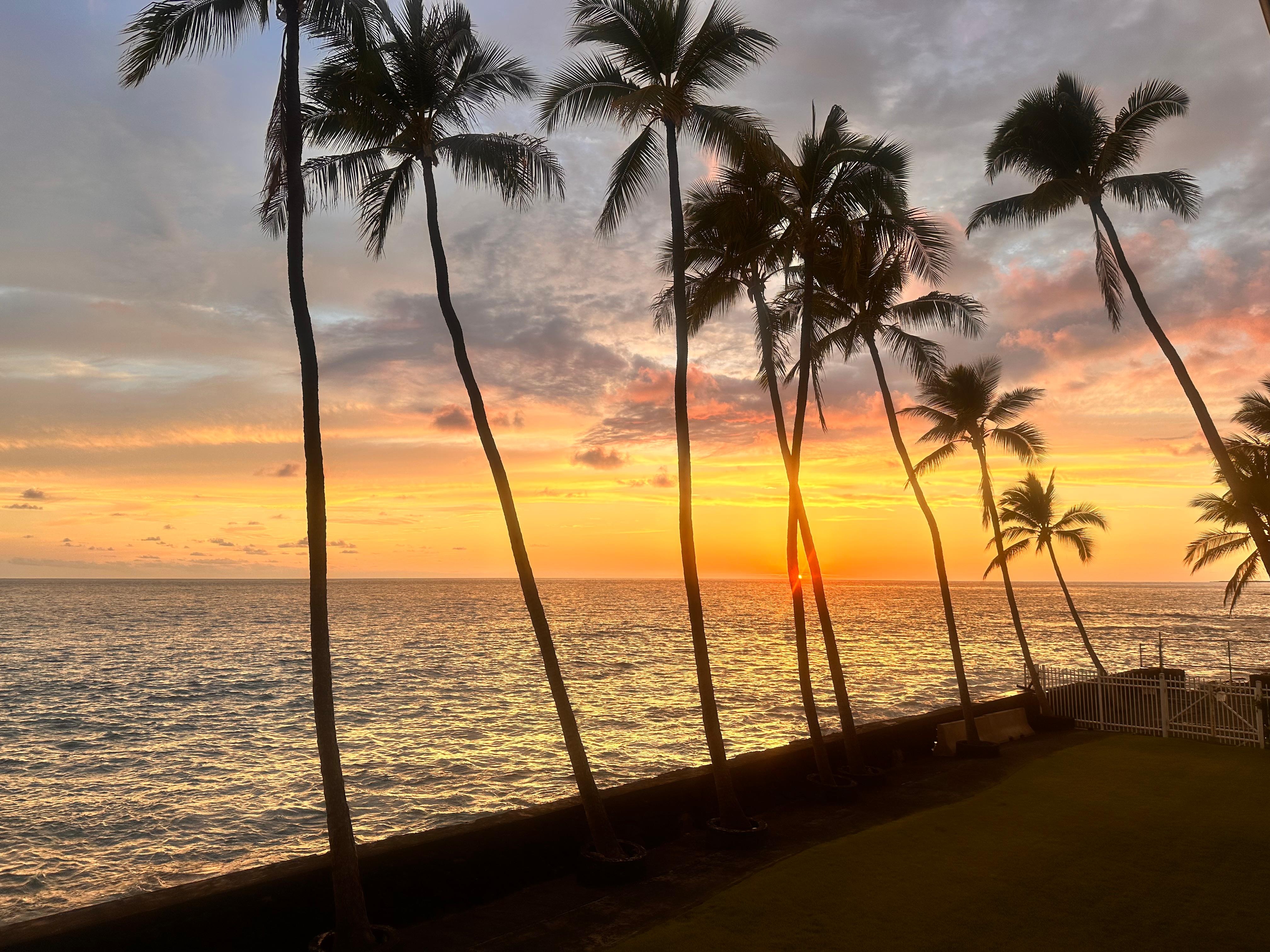 Nightly sunsets from the lanai 