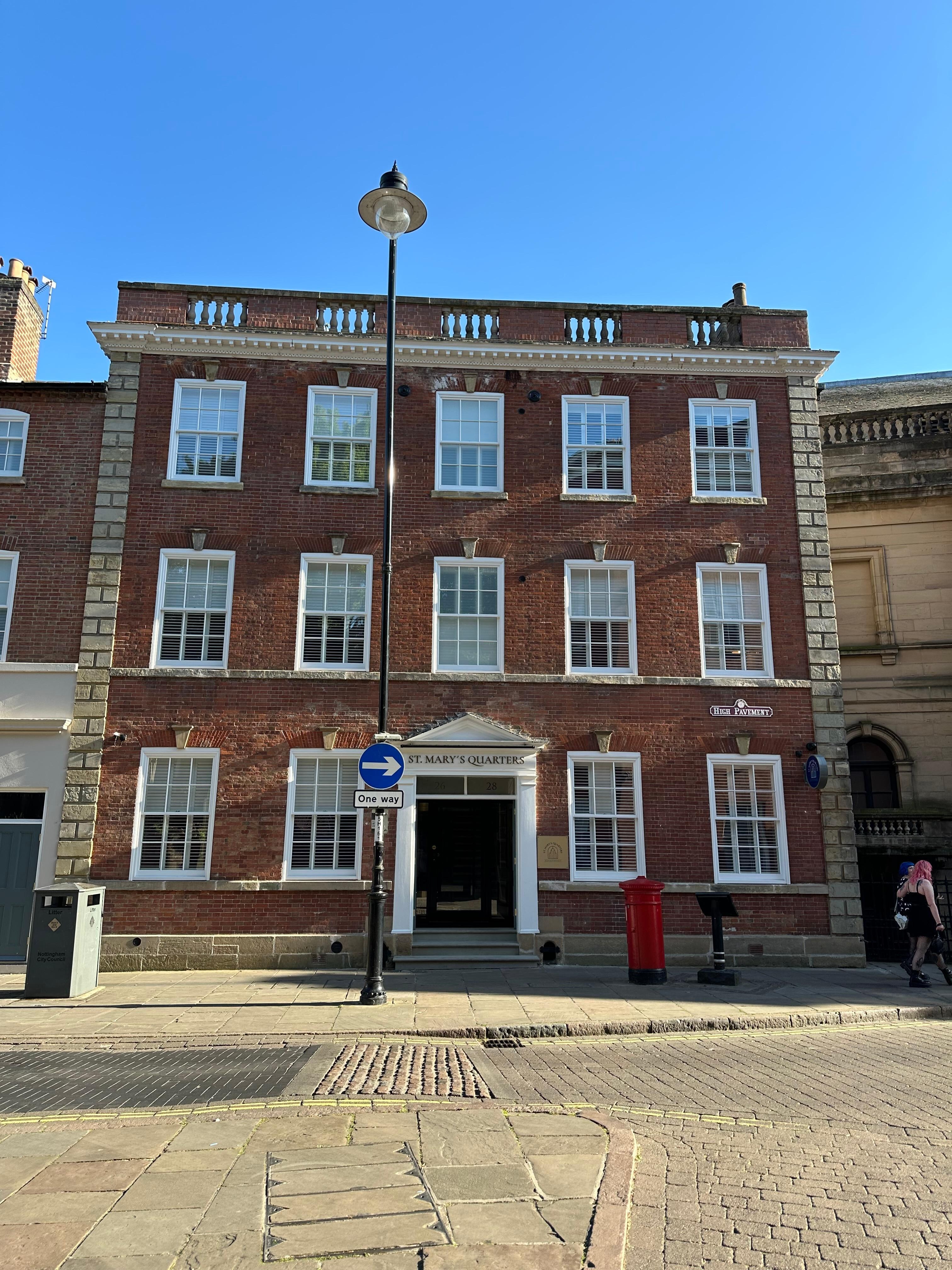 Front of building