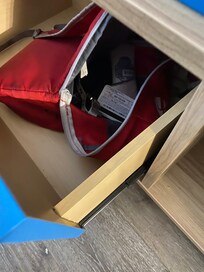 Bag of drug paraphernalia including syringes that was left behind since the room wasn’t cleaned properly