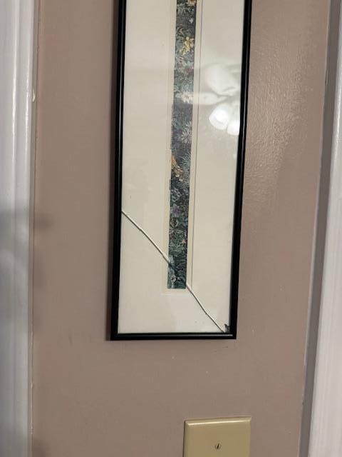 Crack in the picture frame