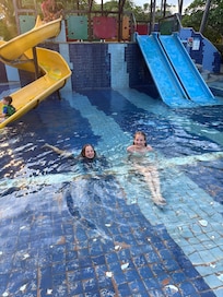 They had fun on the slides :)