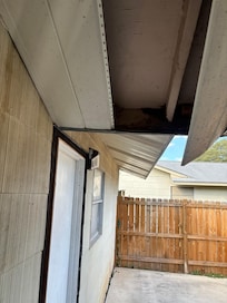 Back of house with soffit issues