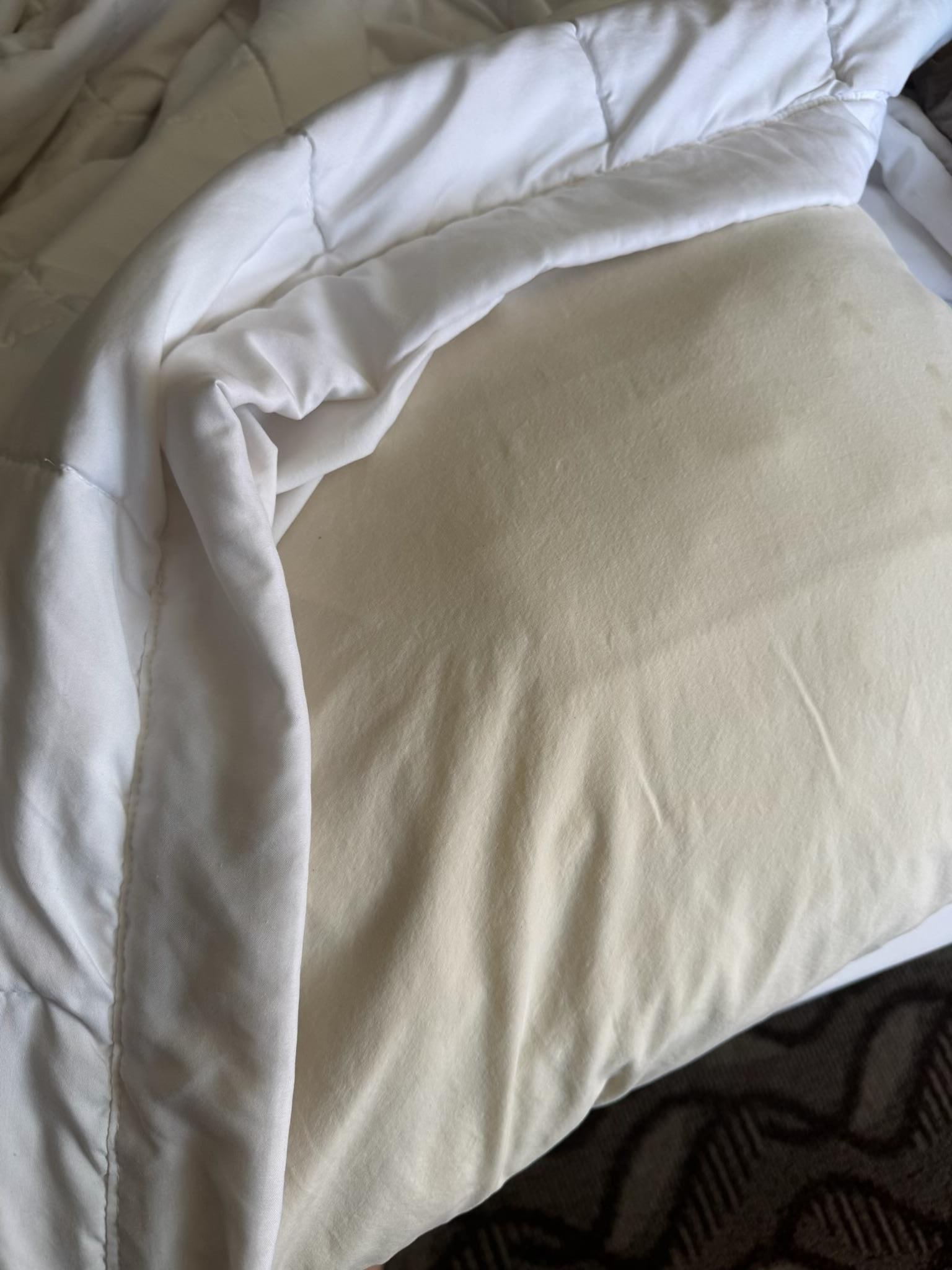Pillow case compared to sheet