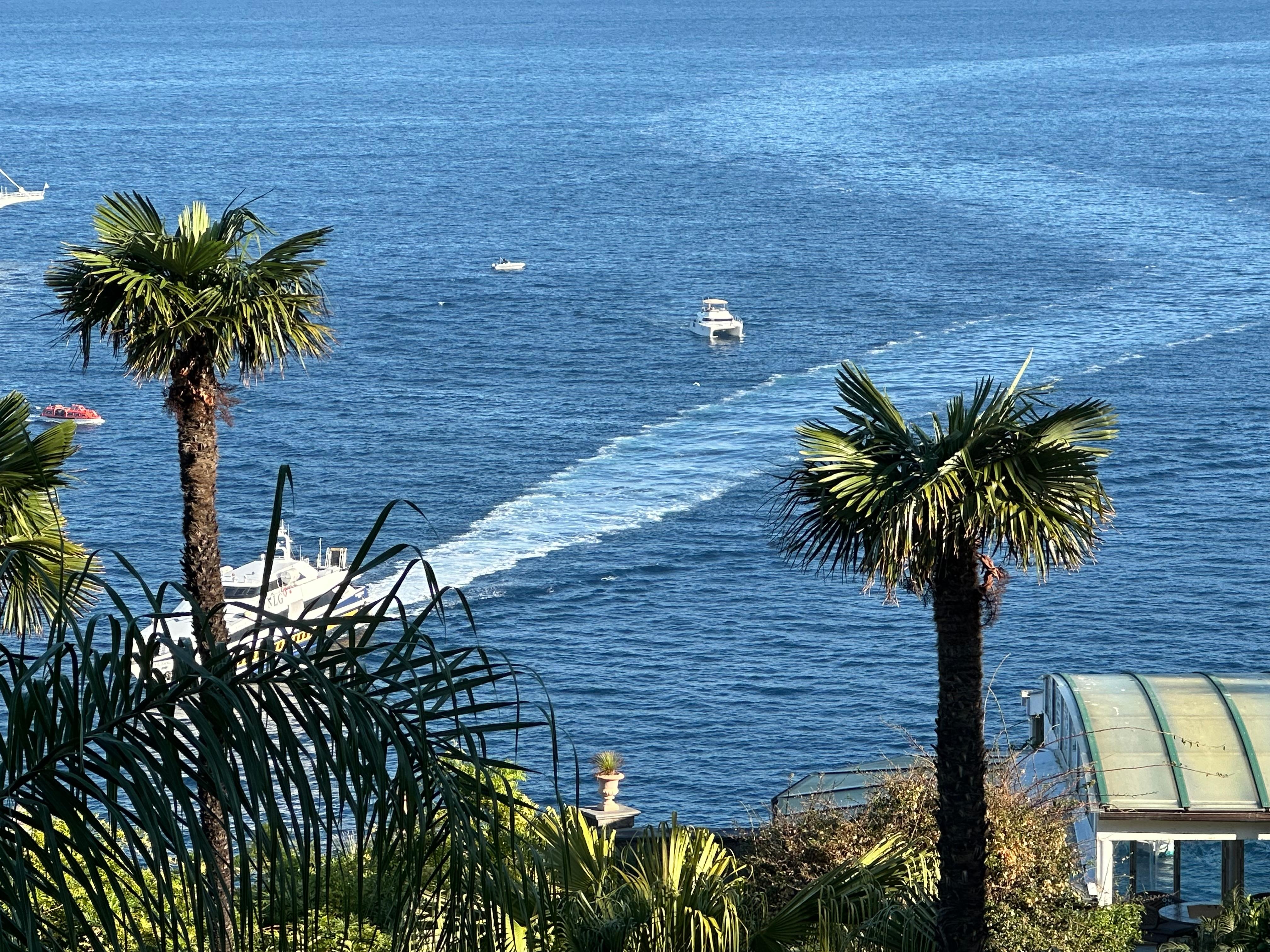 Daylight view of the water from our room