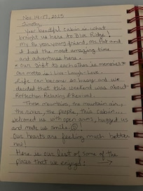 What our stay meant to us! 🥰