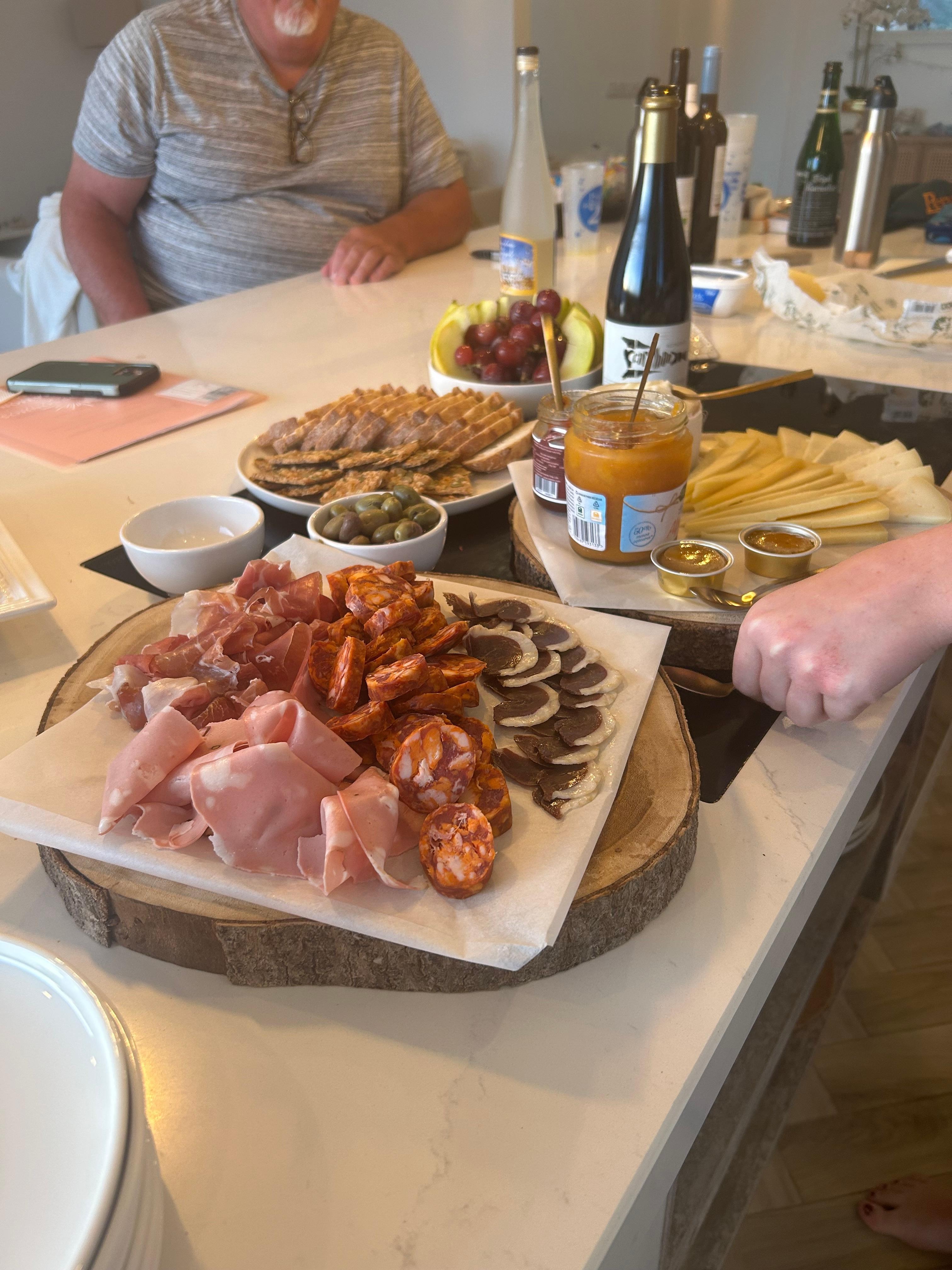 Preparing a snack in the kitchen