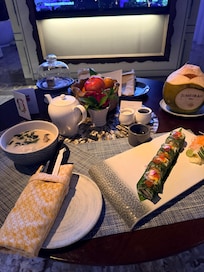 Room service was fast and fresh.