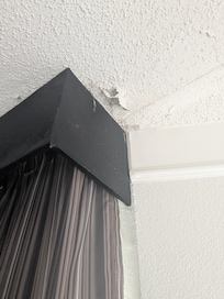 Veil ng water damage. Leak dripped way annoying all night