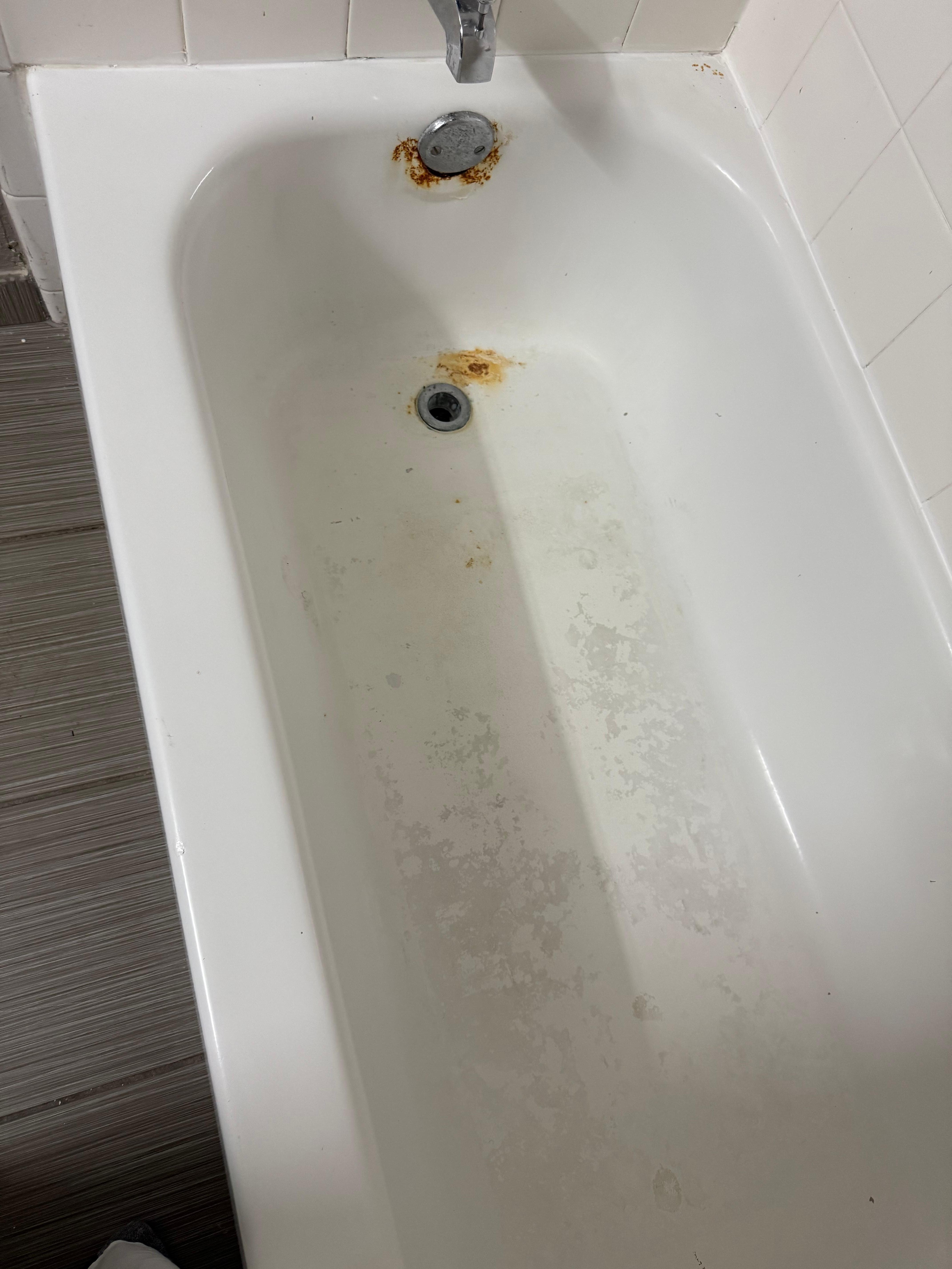 Disgusting.  Rust. And enamel feeling 