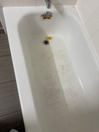 Disgusting. Rust. And enamel feeling