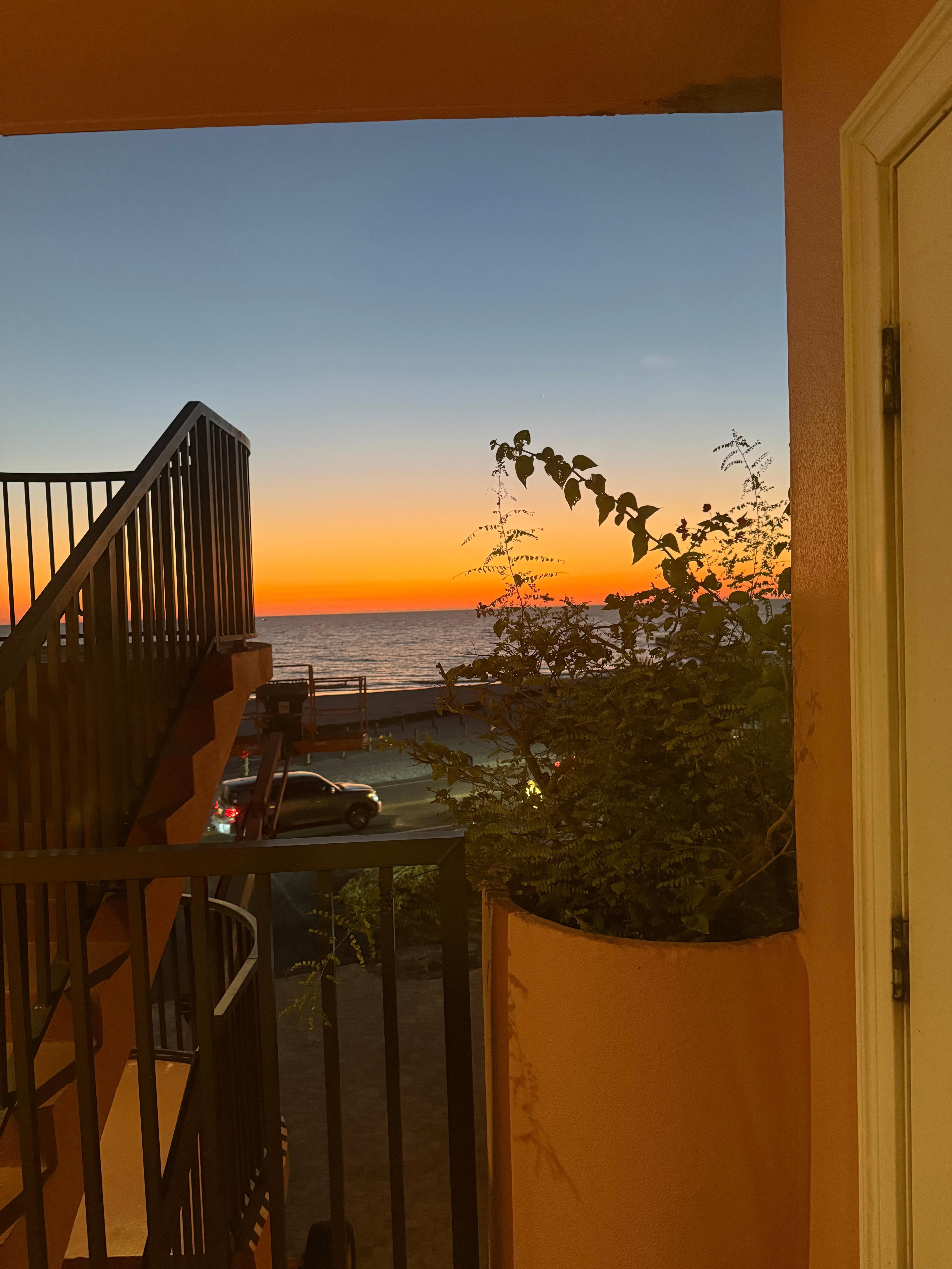 Sunset out of front door