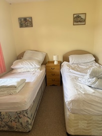 We had just stripped the beds before we left hence the reason there is no bedding on when I took the photos