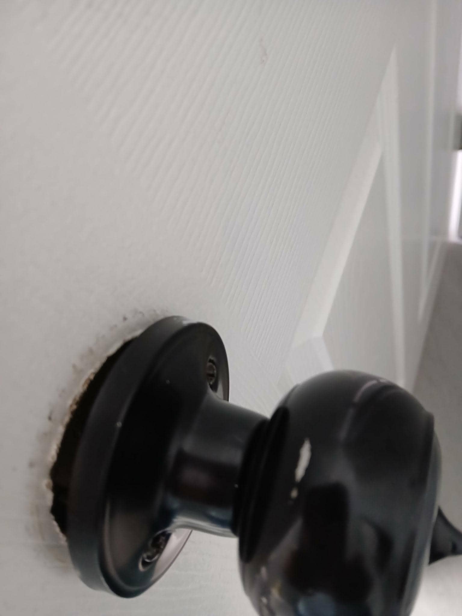 Loose door handles in bathroom 