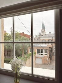 View from one window in bedroom