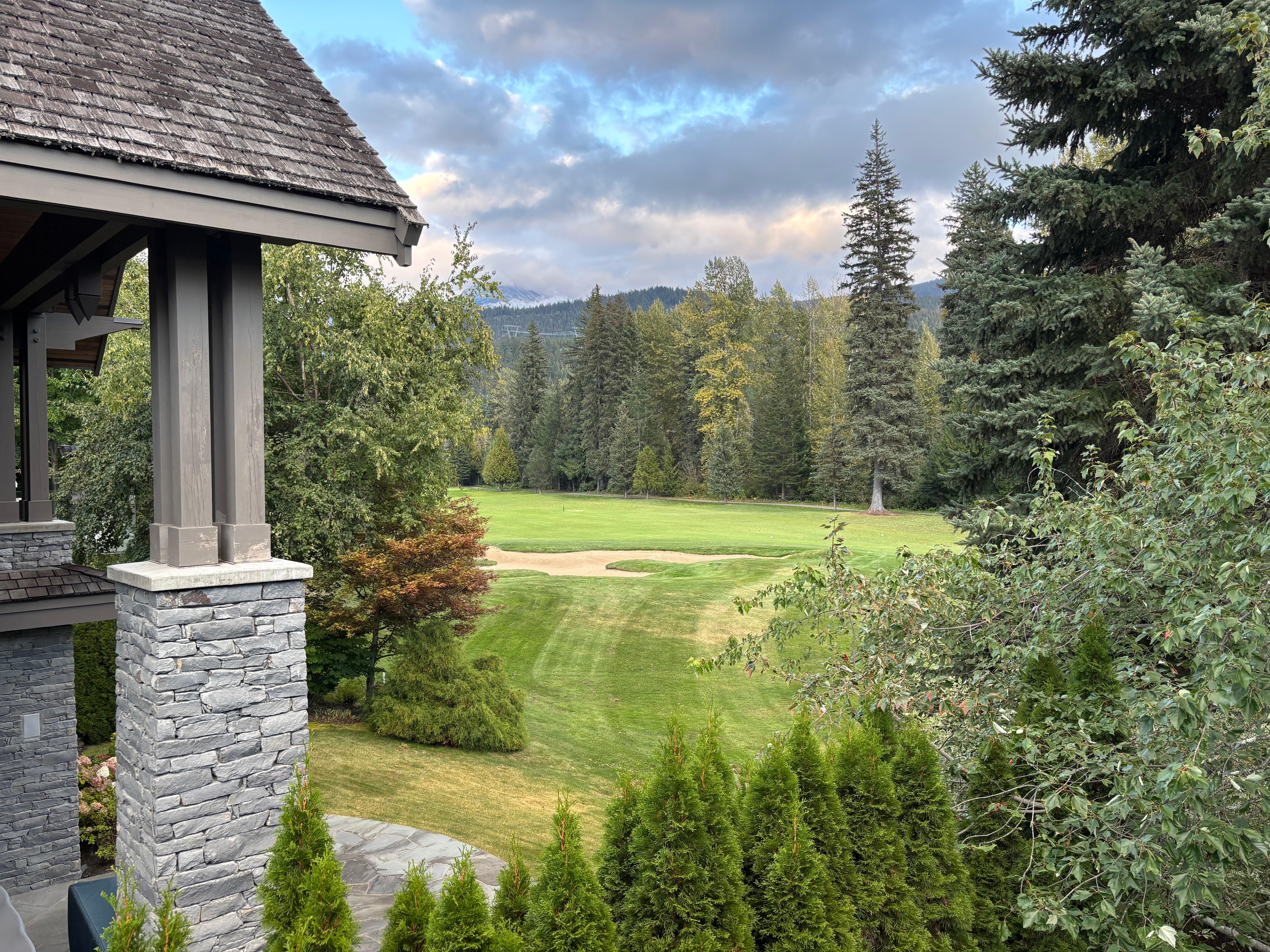 Back deck of the chalet.