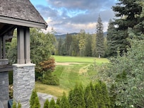 Back deck of the chalet.