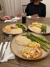 We were able to cook this fabulous meal as easily as if we had been at home! What a great kitchen!