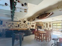 Game room and eating area