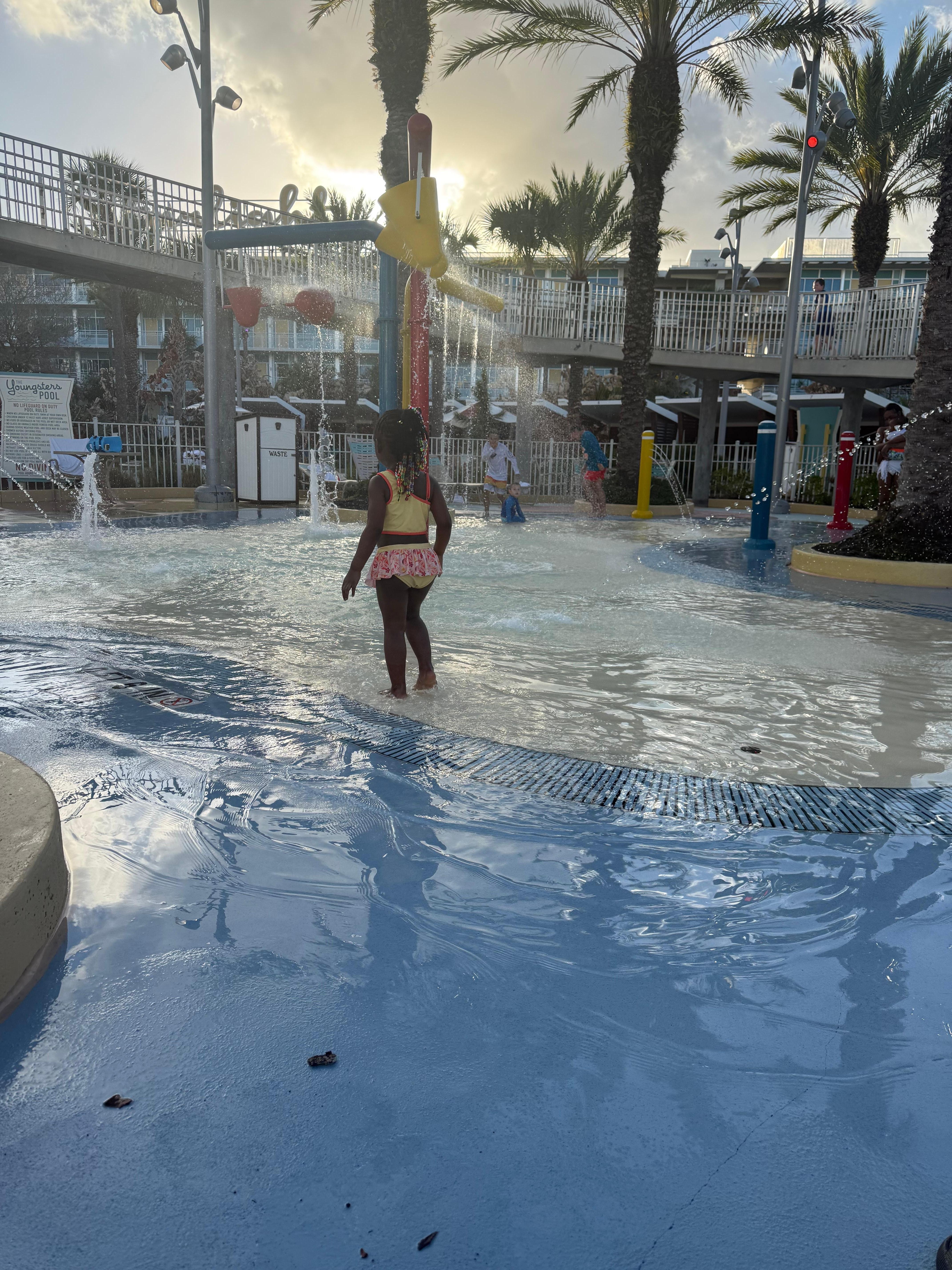 My granddaughter loved the pool
