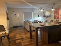 View of living and kitchen