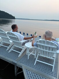 Relaxing moment on the dock
