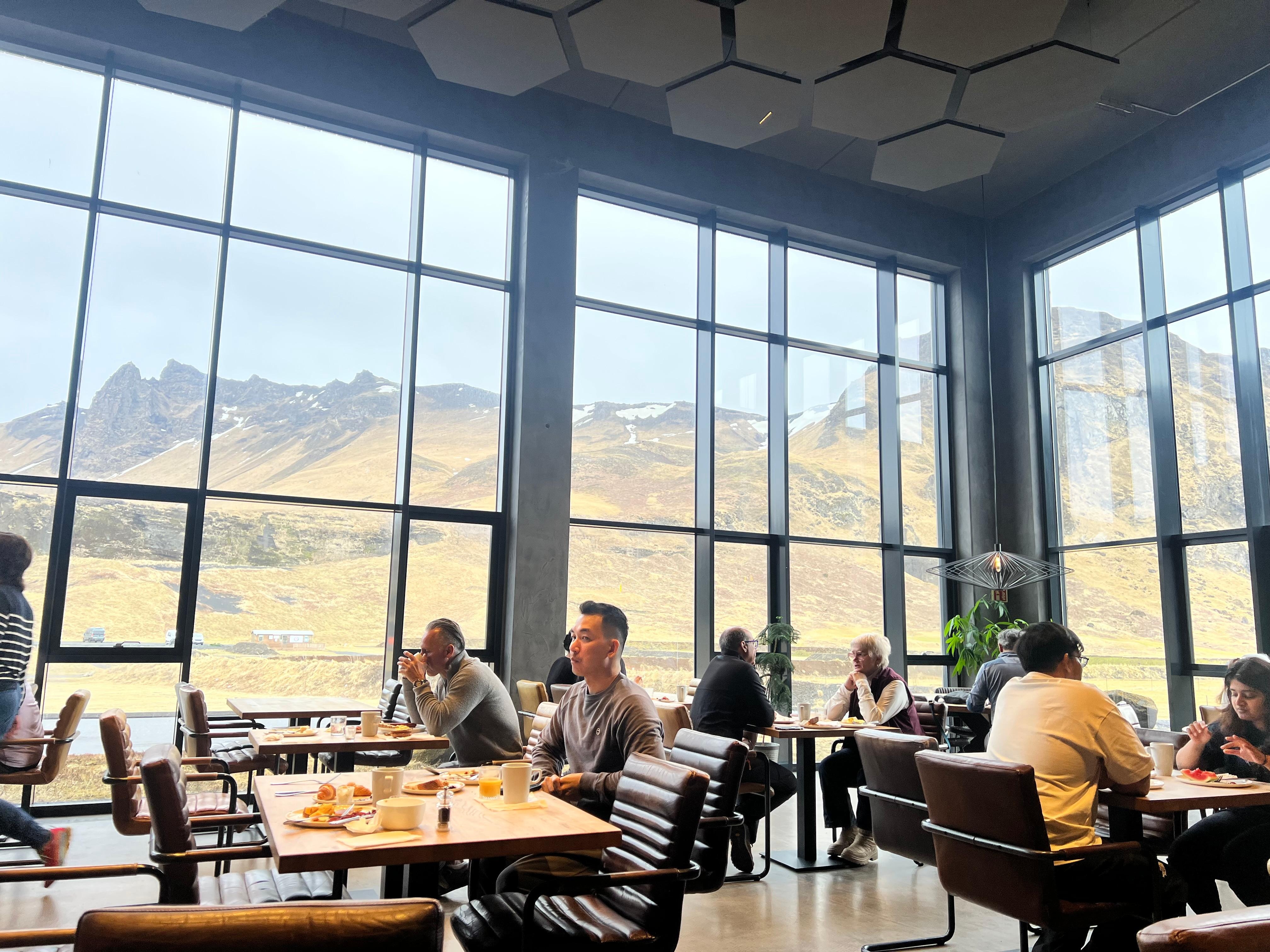 Beautiful breakfast view