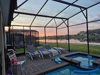 This is your view...the lake behind you created a view!