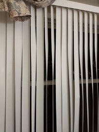 Blinds and living room, unable to close fully