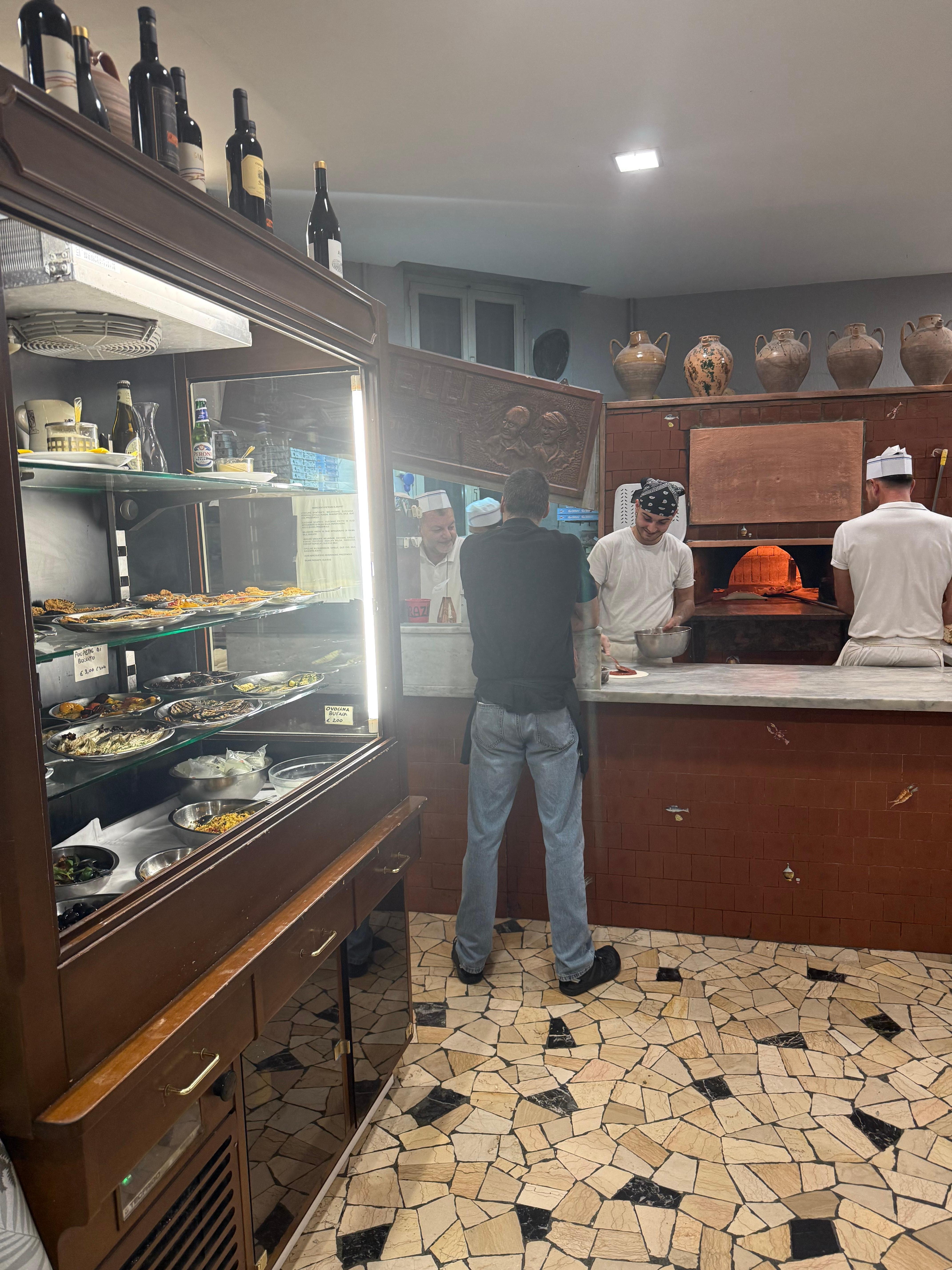 Great local ristorante Giacomelli’s was a favorite 