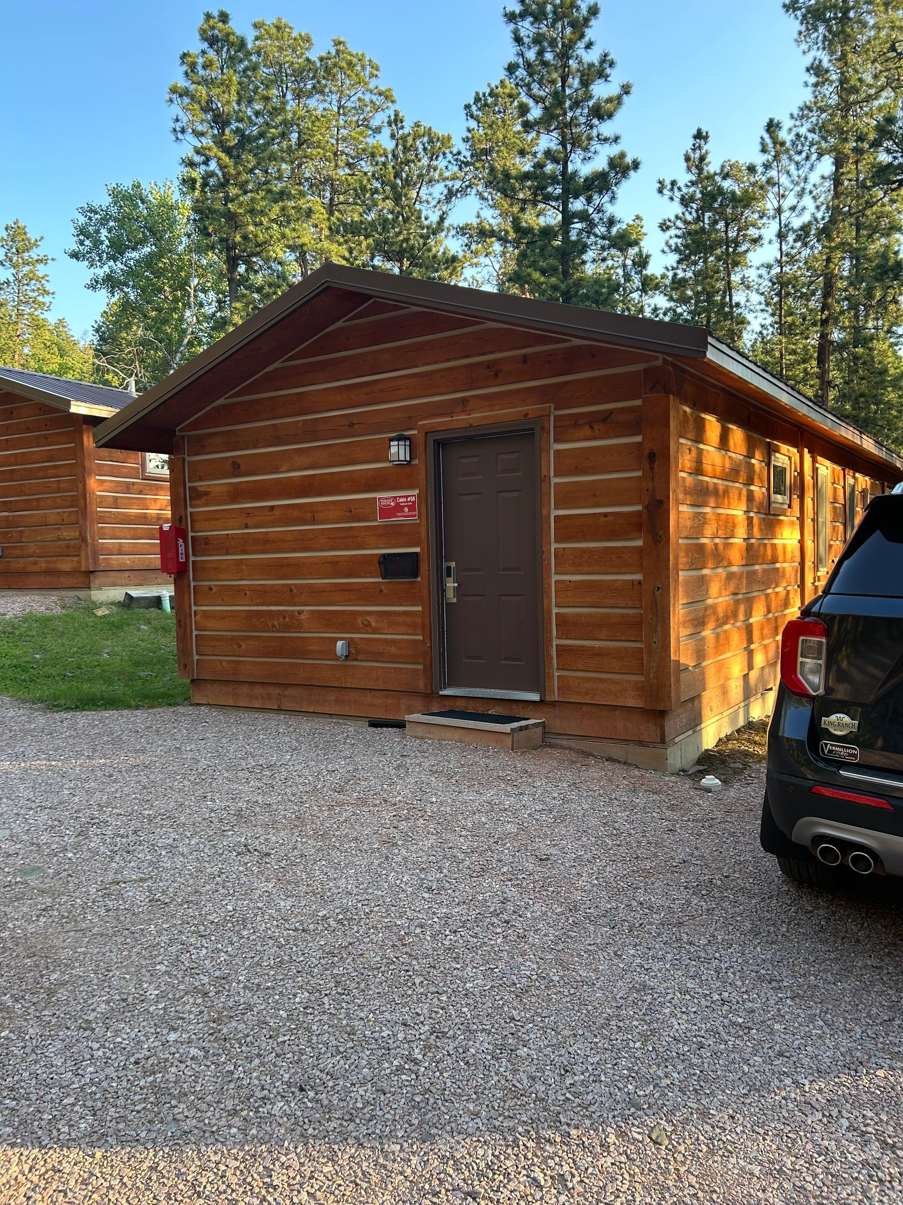 Front of the cabin